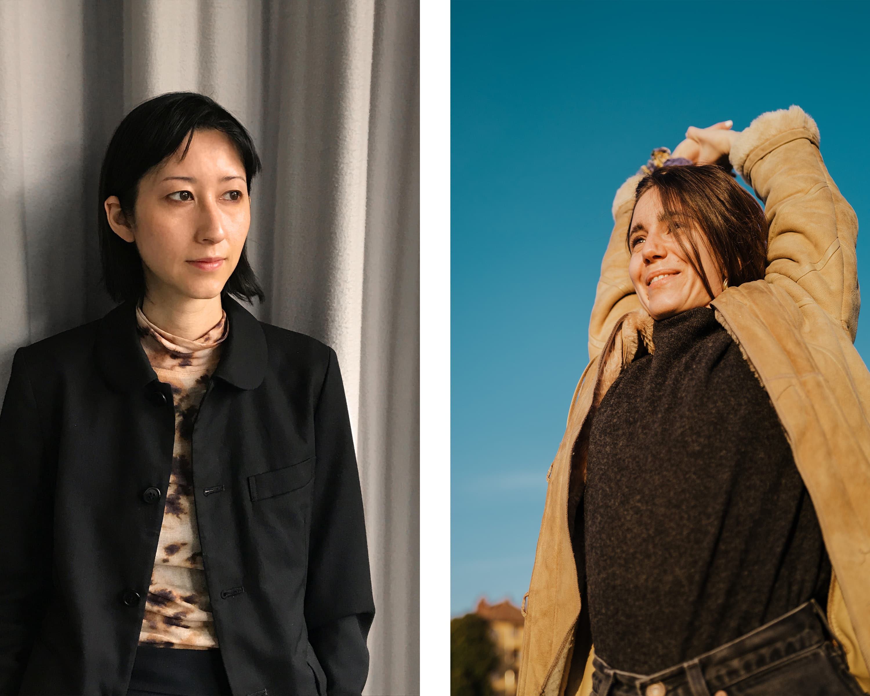 Left: Michelle Phillips from Studio Yukiko. Right: Grashina Gabelmann (photo: Mario Heller).